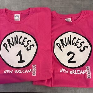 Princess 1 & 2 “New Orleans”  XL      T-Shirts.  TWO SHIRTS.